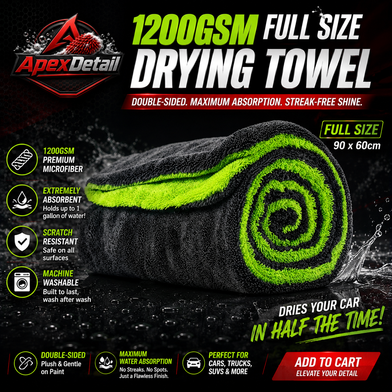 Twisted Loop Drying Towel