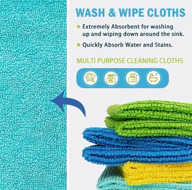 Microfiber Cloths – 10 Pack
