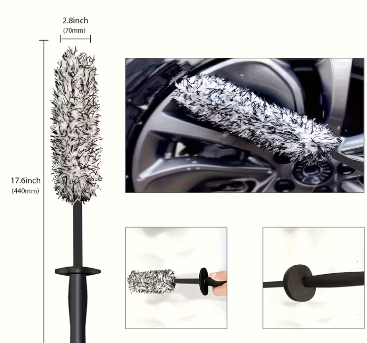 Microfiber Wheel Brush